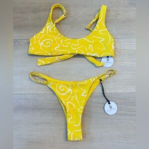 B. Swim X Elizabeth Turner Sunshine Swirl Bikini Sarah top/Olivia bottom NWT